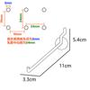 Acessórios para painel perfurado transfronteiriços tamanho médio/pequeno gancho de maçã combinação gancho de metal hardware antiestático acessórios de armazenamento