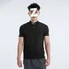 Camisa Polo de Verano con Puño Nuevo Estilo Chino Manga Corta Cuello Henley Resistente Alta Elasticidad Casual Deportiva Fitness Camiseta para Hombre