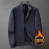 Chaqueta Casual de Gama Alta para Hombre, Chaqueta Deportiva de Otoño, Sudadera con Cuello Alto para Hombre, Chaqueta de Béisbol para Hombre con Forro de Polar Top 86