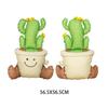 Cactus en maceta de sitting transfronterizo tulipán sonrisa globo de papel de aluminio suministros de decoración para fiesta de cumpleaños de bebé