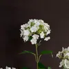 Bolas de Flores Artificiales de Madera Bordadas de 3 Cabezas Transfronterizas Arreglo de Boda Ventana Decoración del Hogar Accesorios para Disparos Flores Artificiales Flores Artificiales