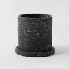 Maceta de Cemento Estilo Industrial Simple Nórdico Imitación Piedra Creativa para el Hogar Planta Suculenta Orquídea Mariposa Utensilios para Macetas