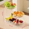 Plato de Frutas Ins Alto Valor de Belleza Plato de Frutas Ruyi Sala de Estar Estilo Nórdico Celebridad de Internet Almacenamiento de Frutos Secos y Snacks Estante para Frutas