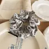 2026 Nuevo Estilo Floral Satín Lazo para el Pelo Intestino Pequeño para Mujeres, Cuerda para el Cabello Elegante Versátil, Accesorios para el Cabello Moda Fresca Retro