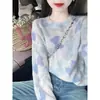 Suéter Suave de Punto con Degradado Estilo Francés para Mujer Otoño e Invierno 2025 Nuevo Estilo Coreano Top de Punto Atmosférico