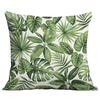 Cojín Impreso HD de Planta Verde Tropical Transfronterizo Nuevo para Amazon, Funda de Cojín para Sofá de Casa