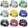 Moda Retro Europea y Americana Estampada Viaje Fiesta Absorbente de Sudor Transpirable Yoga Correr Fitness Deportes Diadema Cinta para la Cabeza