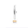 Suministro de fábrica, pinza para cejas de acero inoxidable oblicua de boca plana, pinzas para tirar de cejas de alta precisión, herramienta de modelado de cejas de belleza en stock
