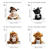 Adesivos de Banheiro de Animal Cartoon para Halloween Adesivos de Banheiro de Fantasma e Abóbora Adesivos de Parede de Banheiro Pvc