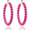 Pendientes acrílicos de venta transfronteriza de Amazon, cuentas redondas de colores bohemios, exquisita joyería de Joker para mujer, al por mayor