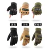 Guantes tácticos para hombre de medio dedo y dedo largo para exteriores, equitación, motocicleta, lucha, fitness, fans del ejército, guantes de dedo completo al por mayor