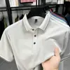Nueva Camisa Polo de Manga Corta de Verano para Hombres de Mediana Edad, Cuello de Solapa, Casual de Negocios, Sin Planchar, Cómoda, Lino, Absorbe la Humedad, para Hombre