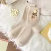 Calcetines de nube gruesos de otoño e invierno para mujer, calcetines lindos de dibujos animados con estrella, calcetines de media pantorrilla, suaves y amigables con la piel