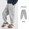 Pantalones Deportivos Casuales Gruesos con Forro de Polar Duoduo Mejorados para Niños, Pantalones de Chándal Jogger Integrados de Polar para Invierno