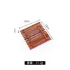 Plato Retro Chino de Bambú Forma de Cruz para Té y Bocadillos Plato para Bocadillos y Pasteles Posavasos para Taza Portavasos Bandeja de Bambú Tejido para Poner en la Mesa