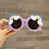 Gafas de Sol para Niños, Lindas Gafas de Arcoíris para Niñas Pequeñas, Gafas de Sol Anti-UV para Bebés Niñas, Visores Solares Antirreflejos