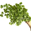 Planta Verde Simulada Hojas de Ginkgo Adornos de Decoración para el Hogar Ramas Falsas Decoración Floral Paisajismo Accesorios para Fotografía