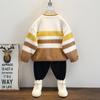 Suéter Rayado para Niños Otoño Invierno 2025 Nuevo Jersey para Bebé Tejido Elegante para Niños para Otoño