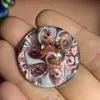 Comercio Exterior Transfronterizo Base Decorativa de Vidrio Disco de Arte Hecho a Mano Multicolor Lámina de Plata Tirador de Cajón Accesorios para Muebles de Gabinete