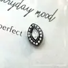 Pendientes serie tinta negra de aleación de titanio F-136, rosca interna de titanio G23, anillos de labio de circonita cúbica, joyería para piercing