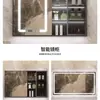 Nuevo Modelo Gabinete de Baño con Lavabo Extra Grande Integrado, Tocador de Baño, Lavabo, Juego de Gabinete con Lavabo de Placa de Roca para Baño