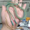 Fio de Algodão Torcido à Mão Estilo Xizang com Cordão para Pingente de Contas Dzi Passado Horizontalmente, Joias Artesanais DIY, Cordão para Colar de Jade Thangka