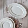 Nuevos Productos en Stock Juego de Platos para Comida Occidental en Relieve Platos Plato para Comida Occidental Cerámica Patrón Ratan en Relieve Platos para el Hogar Plato Tazón