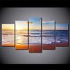 Pintura en Aerosol Paisaje Amanecer Playa Wulian Minimalista Moderno Pintura Decorativa para Pared de Fondo de Sofá Creativo Pintura Colgante Pintura al Óleo