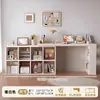 Escritorio de Madera Maciza Mesa de Estudio para Estudiantes en Casa Estantería Integrada Mesa Larga para Sala de Estar Banco de Trabajo Mesa de Computadora Retráctil