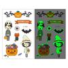 Pegatinas de Tatuaje Populares de Halloween que Brillan en la Oscuridad Transfronterizas, Pegatinas Temporales Impermeables de Dibujos Animados para Niños, Fiesta de Halloween, Disfraz