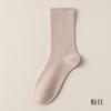 Calcetines verticales para mujer, de hilo de algodón, con cordón ajustable, transpirables y absorbentes del sudor, de media caña, sin varillas, de moda.