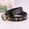 Cinturón de Mujer con Flor Bordada Cinturón Retro Moda Femenina Estilo Clásico Chino Versátil Falda Decorativo Cinturón Bordado