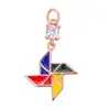 S28 Accesorios para joyería DIY micro incrustación aceite mini sol rayo molino de viento copo de nieve luna estrellas
