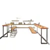 Mesa de bar de madera maciza para uso doméstico, mesa estrecha de pared para balcón, mesa larga para tienda de té con leche, juego de mesa alta y sillas de bar