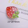 Fresa de Dibujos Animados con Brillo Pegamento de Crema DIY Pasador Goma para el Cabello Flor para Zapatos Colgante para Mochila Escolar Material de Joyería Accesorios de Resina Venta al por Mayor