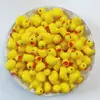 Creativo Artificial Color Sólido Miniatura Mini Pato Amarillo Hecho a Mano DIY Lindo Adornos para Coche Muñeca de Resina Estereoscópica Casa de Muñecas