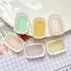 Cesta de Flores Transparente de Colores Dibujos Animados Hecho a Mano DIY Accesorios para Joyería Pegamento de Crema Resina Accesorios Pequeños Materiales para Joyería
