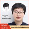Peruca capa masculina de meia-idade Peruca de cabelo real dos homens Peruca masculina cabelo real peruca de meia-idade e idosa Peruca masculina Peruca masculina