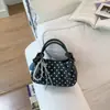 2026 Nova Bolsa de Ombro Elegante Estilo Coreano com Bolinhas, Bolsa Transversal Única com Laço, Bolsa de Mão para o Dia a Dia