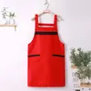 Avental Impressão de Logo Personalizado Loja de Chá com Leite Personalizado Roupas de Trabalho para Catering Avental de Cozinha Doméstica Masculino e Feminino Elegante Feito Sob Medida