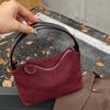 Bolso bandolera de piel de vacuno de ante de alta gama, nuevo bolso de mano retro combinable, bolso bandolera para mujer, 2024
