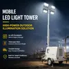 Caminhão de iluminação elevatório 7 em 1 controlado remotamente para operações de resgate e salvamento, movido a gasolina, economia de energia, luz de emergência de iluminação para construção de alto brilho