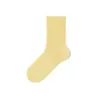 Calcetines de Mujer Chu Ji para Primavera y Otoño, Calcetines de Algodón de Media Pantorrilla para Otoño e Invierno, Deportivos Transpirables Resistentes al Olor Blancos Sin Costuras Largos para Mujer