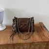 Bolso de cadena de patrón de diamante de alta gama para mujer, moda de otoño transfronteriza, nuevo modelo 2026, gran capacidad, bolso de hombro versátil para el día a día