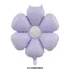 Estilo Ins Corea del Sur Color Caramelo Margarita Globo de Película de Aluminio Accesorios para Fotos de Cumpleaños Flor de Color Globo Plumeria Decoración