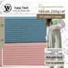 Poliéster amônia dupla camada poço 250g single-sided escada stripe pano das mulheres largas calças mop calças drapeado tecido de malha