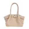 Bolsa Casual de Grande Capacidade Feminina 2025 Outono/Inverno Nova Bolsa de Mão de Camurça Retrô Bolsa Tote para Trabalho Bolsa de Ombro