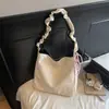 Bolsa Tote de Nicho, Bolsa Grande de Aparência Sofisticada para Mulheres, Nova Bolsa de Ombro Cruzada Simples Estilo Coreano Ins Verão 2025