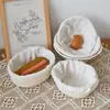 Cesta de Fermentação de Pão Trançada em Rattan, Conjunto de Tigelas de Pão de Fio de Algodão Estilo Europeu Indonésio, Cesta de Armazenamento Feita à Mão, Atacado