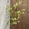 Pico de bambu de galho alto céu estrelado dente-de-leão verde escuro verde claro estilo floresta celebração de casamento decoração marcador de corredor arranjo de flores teto alto material de folha